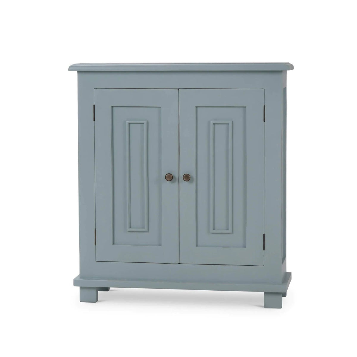 Rustic Farmhouse Side Cabinet - Ocean Blue - English Georgian America