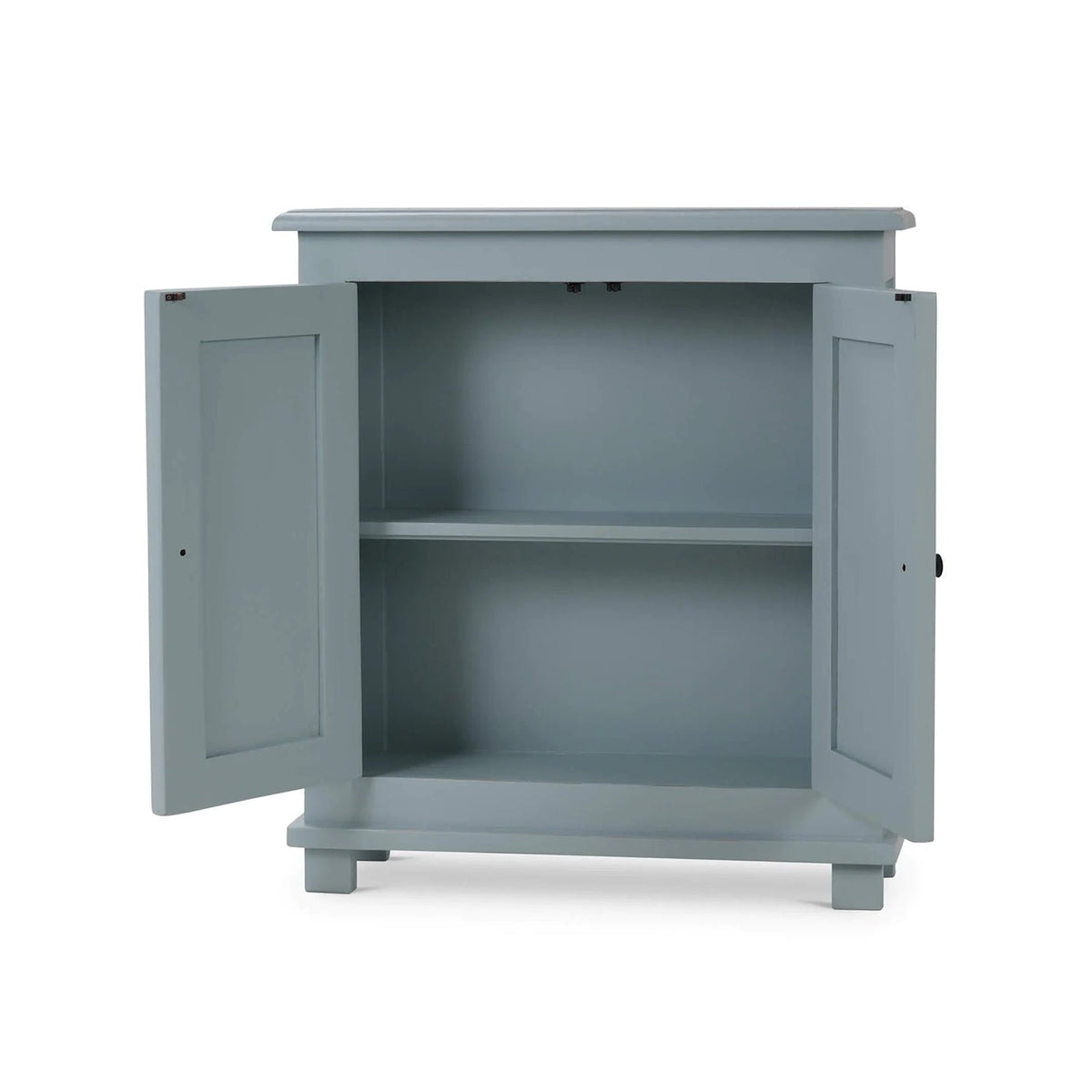 Rustic Farmhouse Side Cabinet - Ocean Blue - English Georgian America