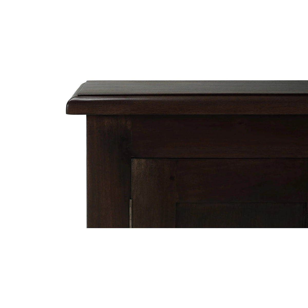 Rustic Farmhouse Side Cabinet - Walnut Finish - English Georgian America