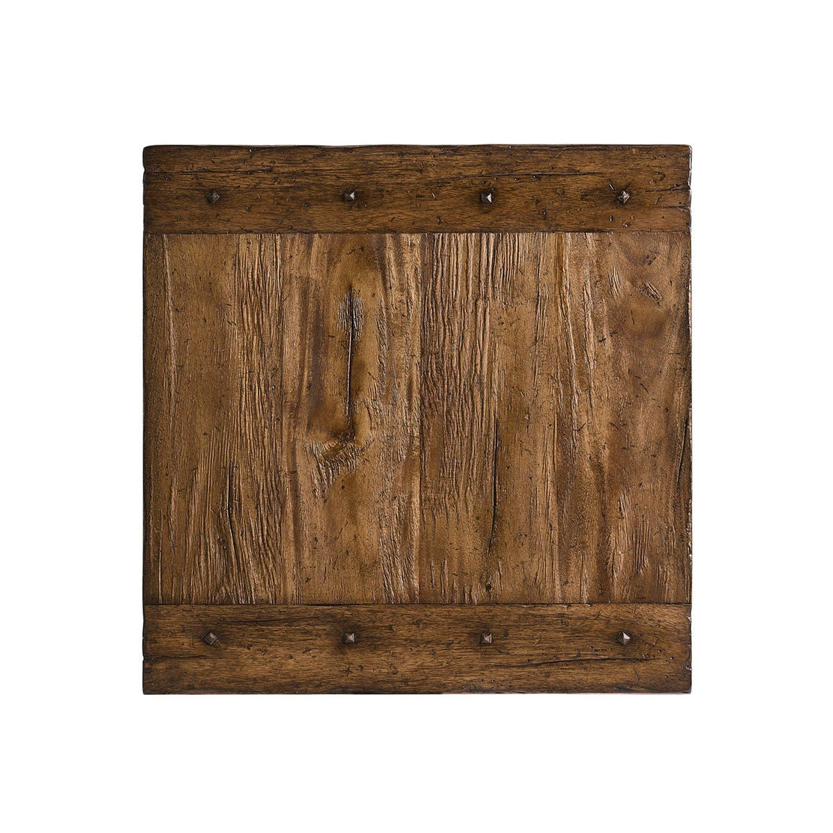 Rustic Farmhouse Spool - Leg Side Table - English Georgian America