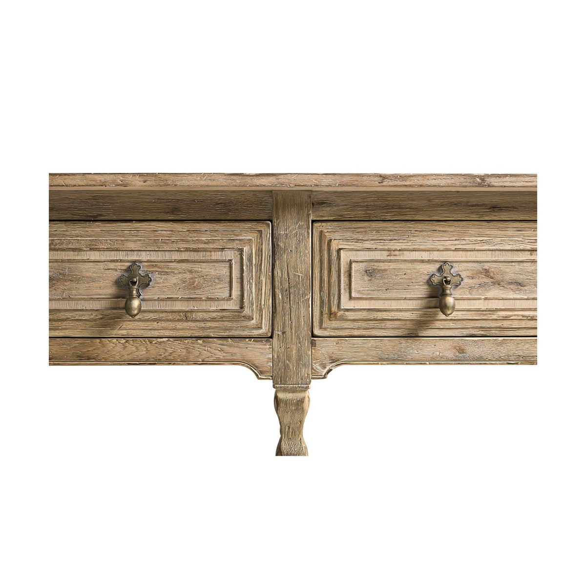 Rustic Farmhouse Tapered - Leg Console Table - English Georgian America