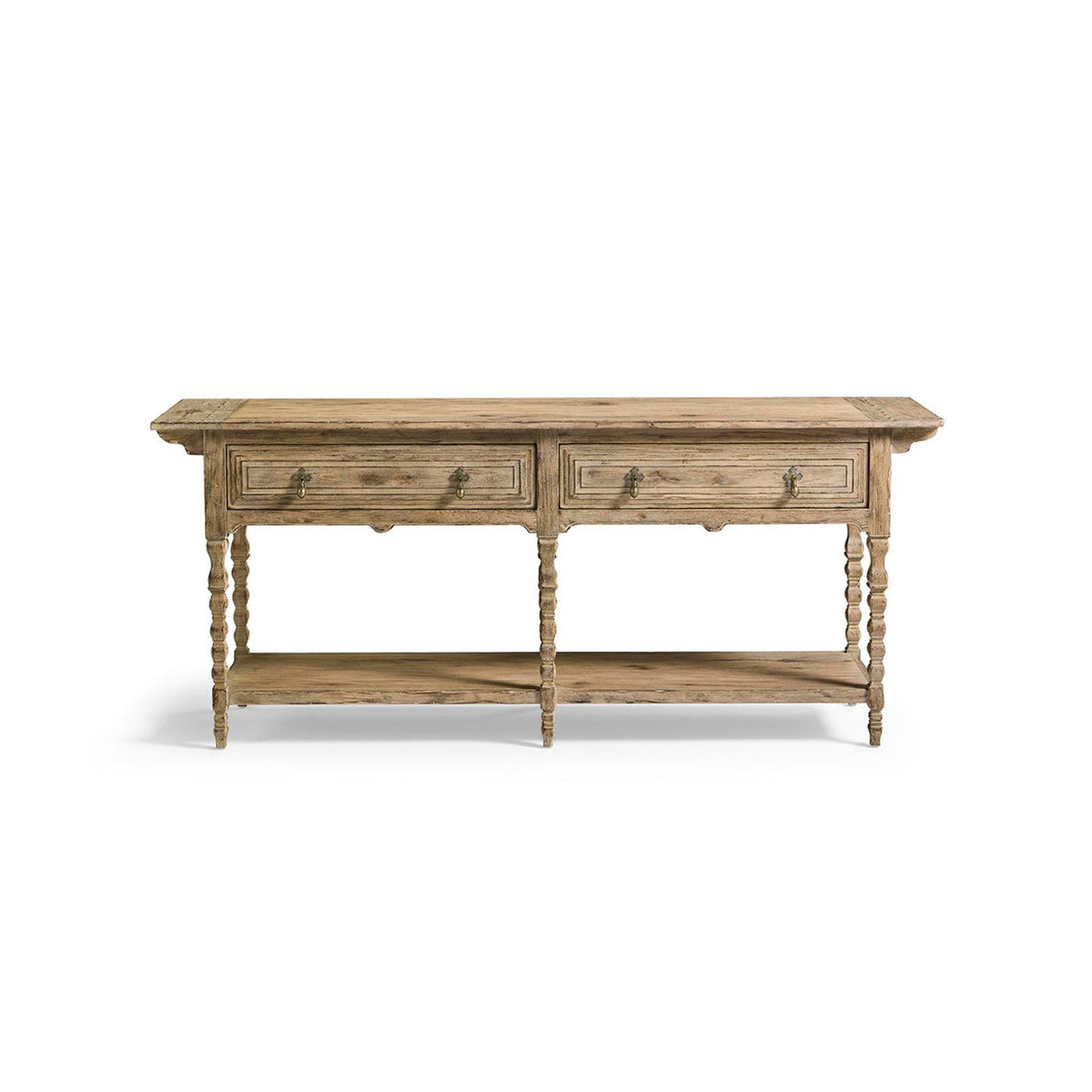 Rustic Farmhouse Tapered - Leg Console Table - English Georgian America