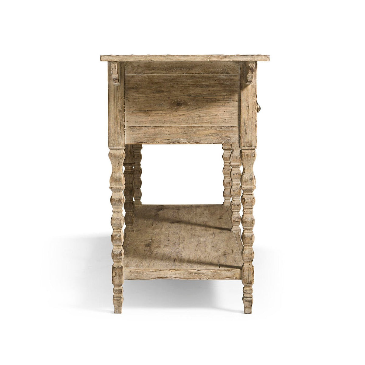 Rustic Farmhouse Tapered - Leg Console Table - English Georgian America