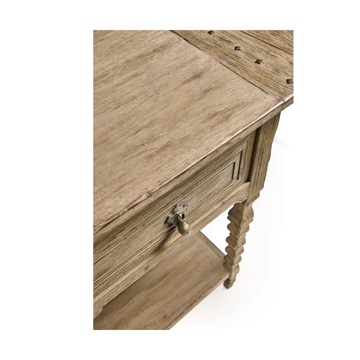 Rustic Farmhouse Tapered - Leg Console Table - English Georgian America