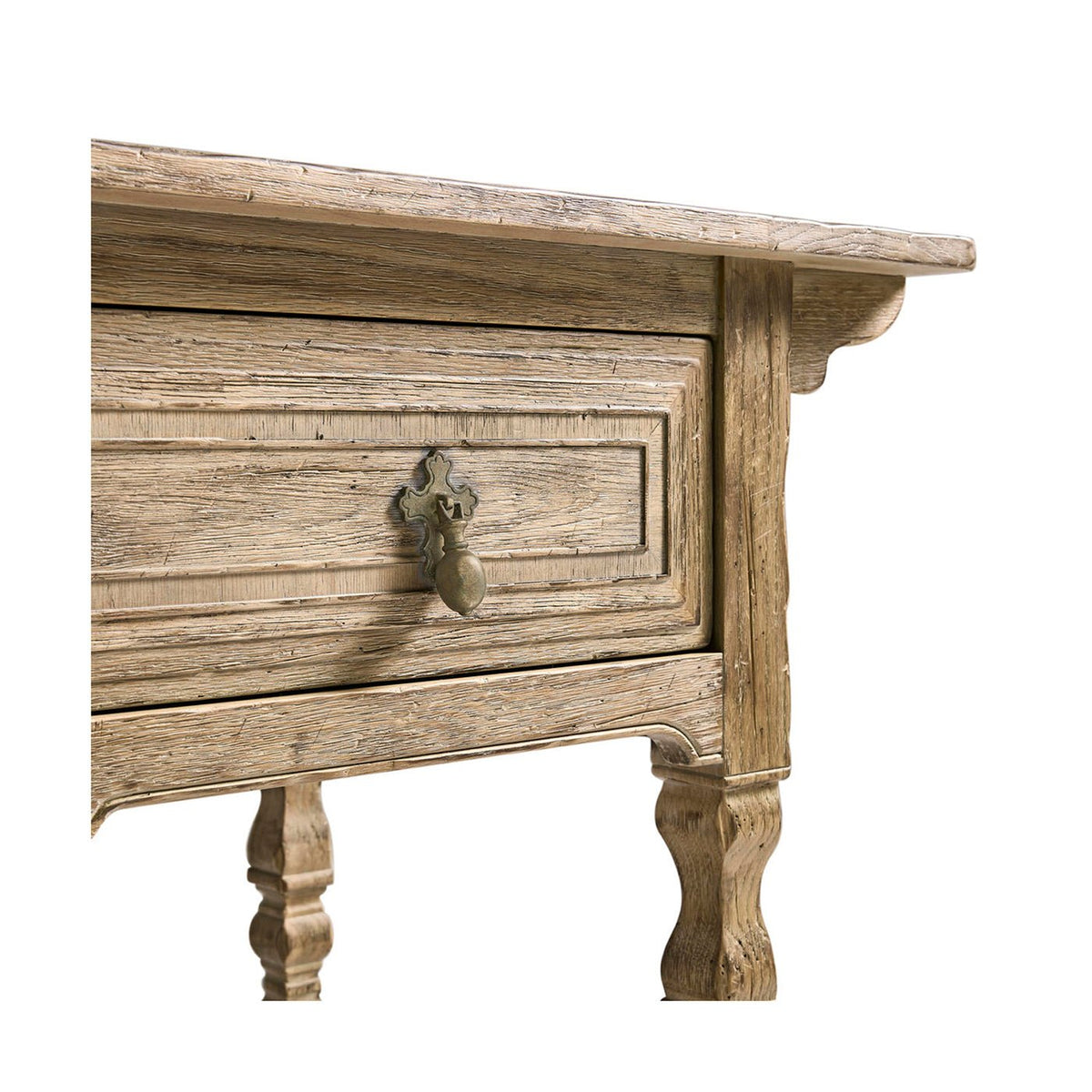Rustic Farmhouse Tapered - Leg Console Table - English Georgian America
