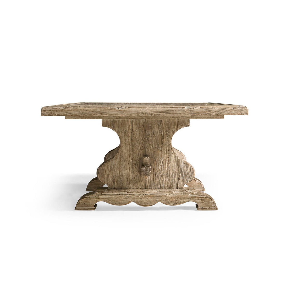 Rustic Farmhouse Trestle Coffee Table - English Georgian America