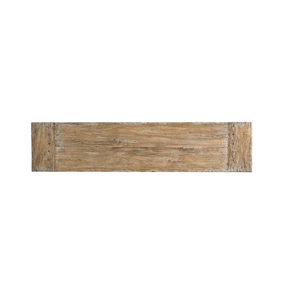 Rustic Farmhouse Trestle Wood Console Table - English Georgian America