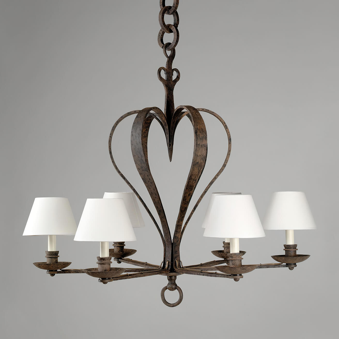 Rustic French Bastille Chandelier - English Georgian America