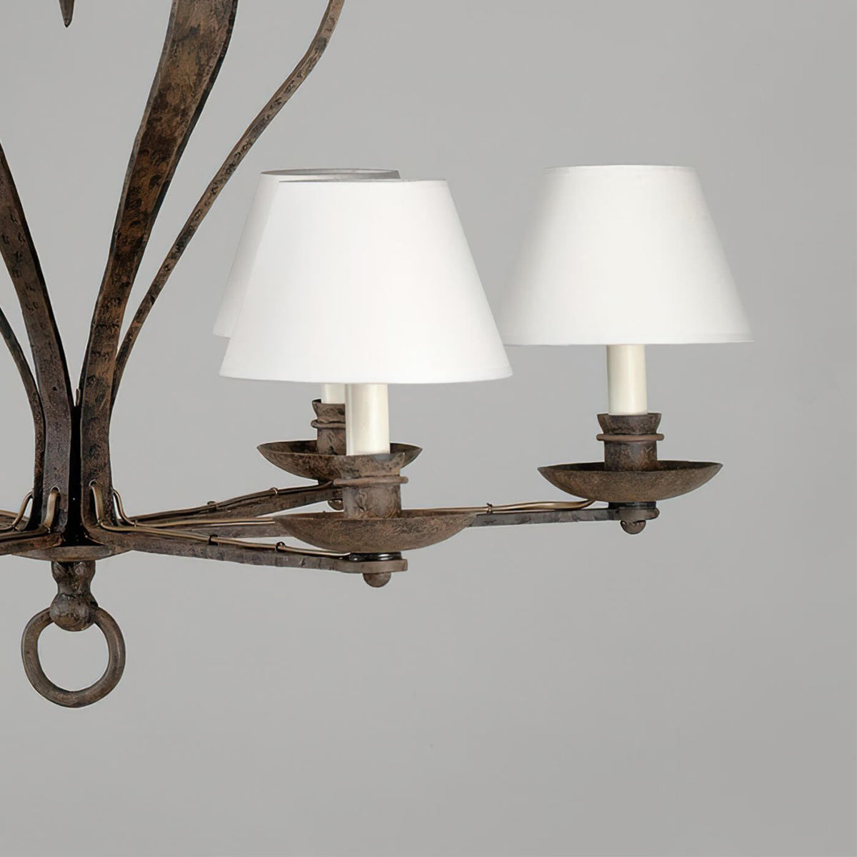 Rustic French Bastille Chandelier - English Georgian America