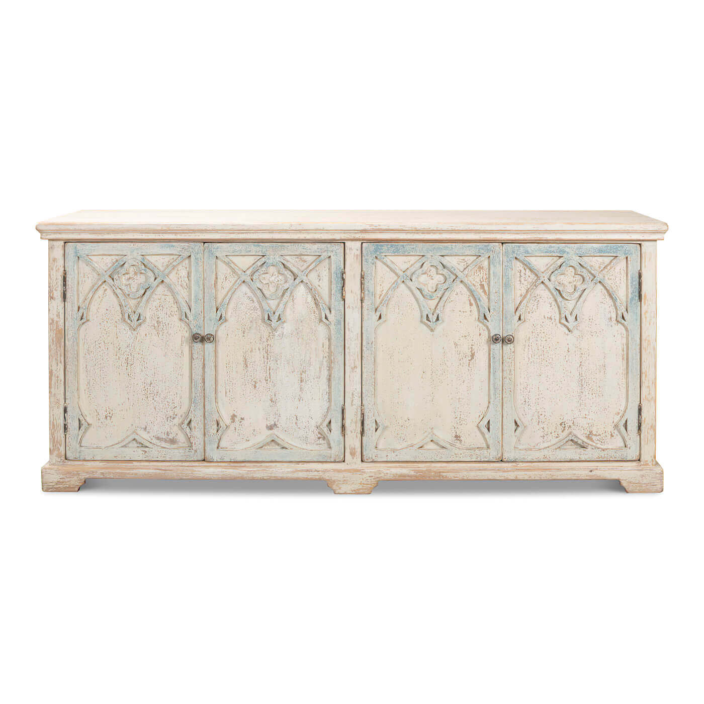 Rustic French Gothic Cabinet - English Georgian America