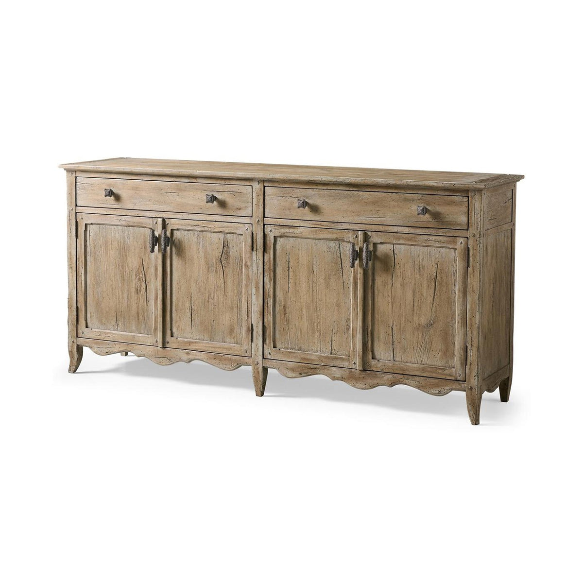 Rustic French Provincial Sideboard - English Georgian America