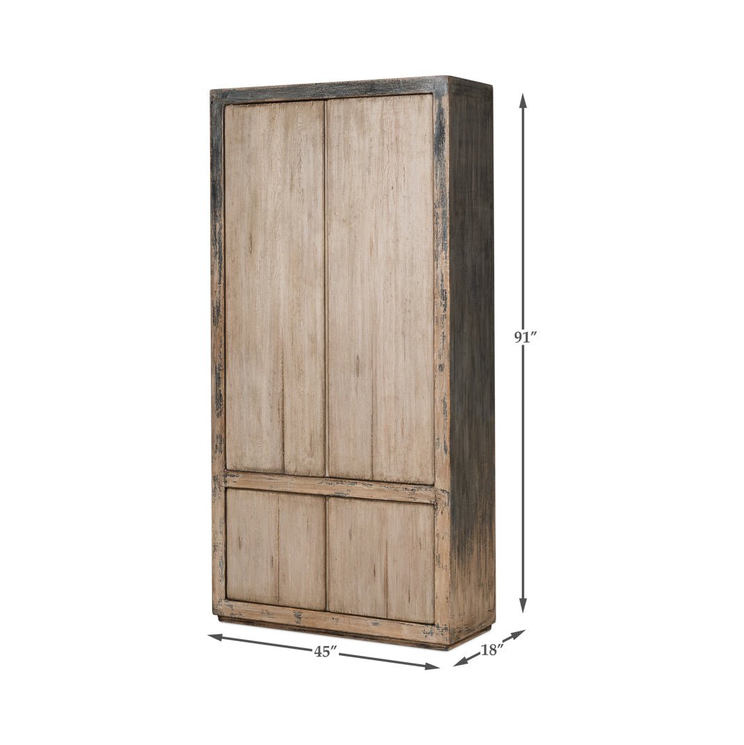 Rustic French Tall Cabinet - English Georgian America