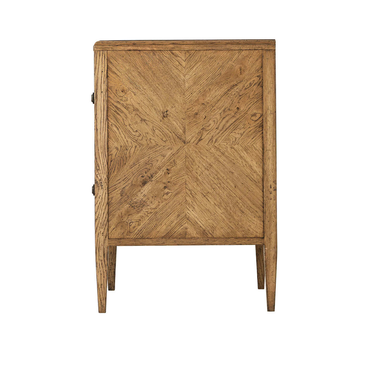 Rustic Light Oak Nightstand - English Georgian America