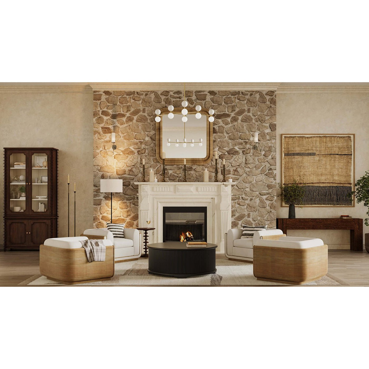 Rustic Minimalist Console - English Georgian America