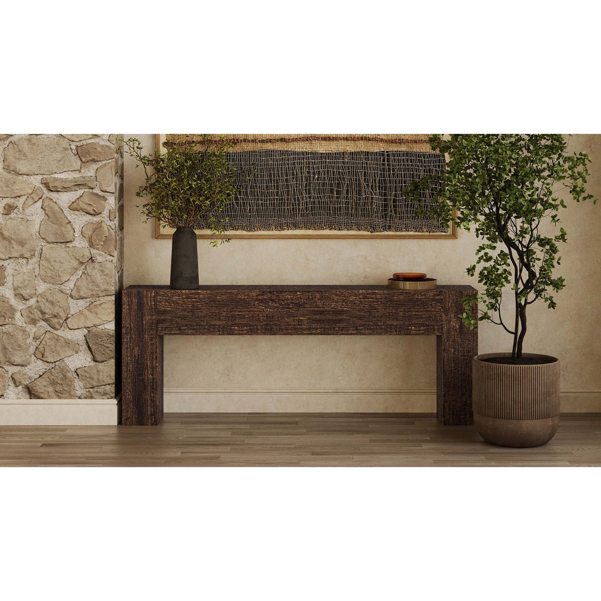 Rustic Minimalist Console - English Georgian America