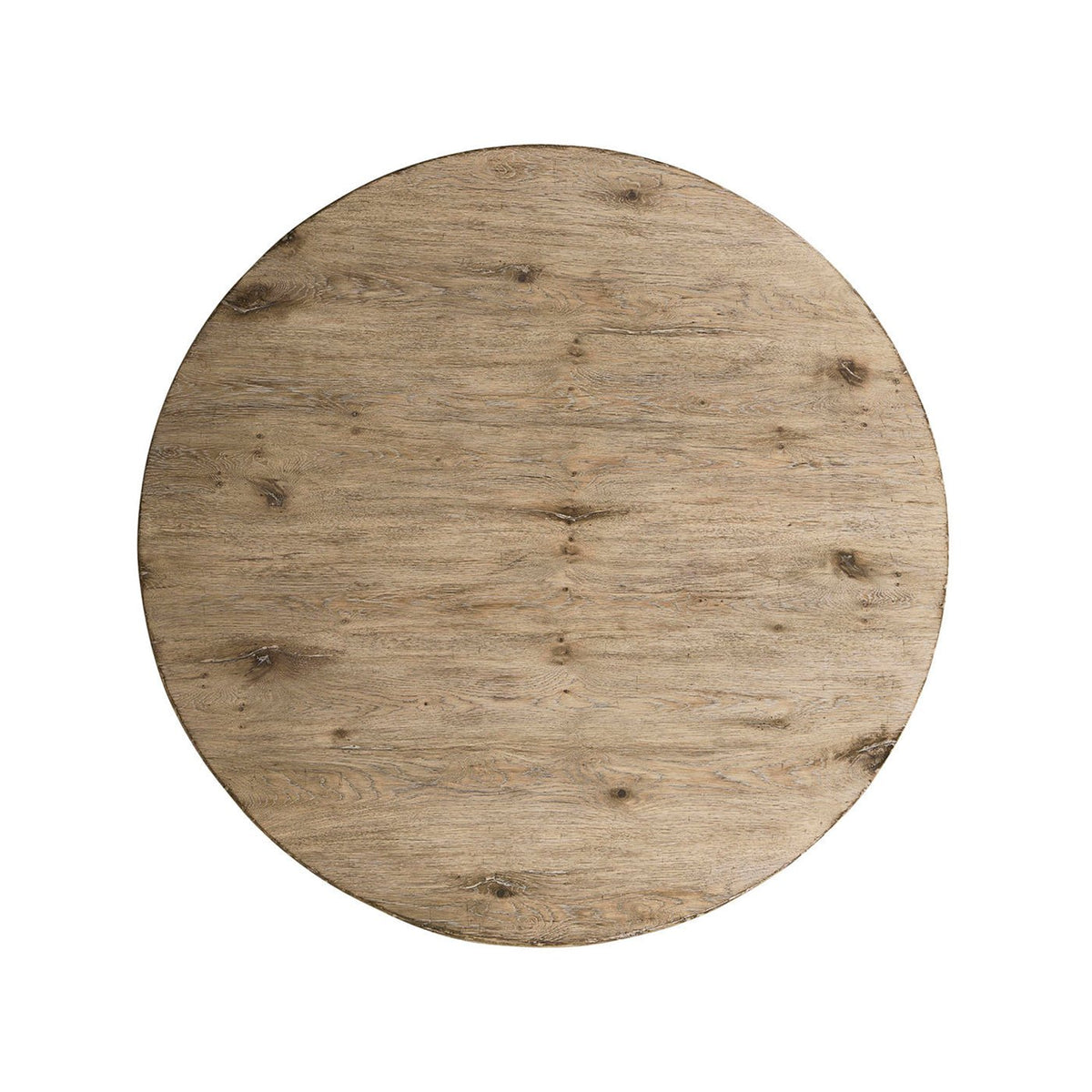 Rustic Modern Round Pedestal Dining Table - English Georgian America