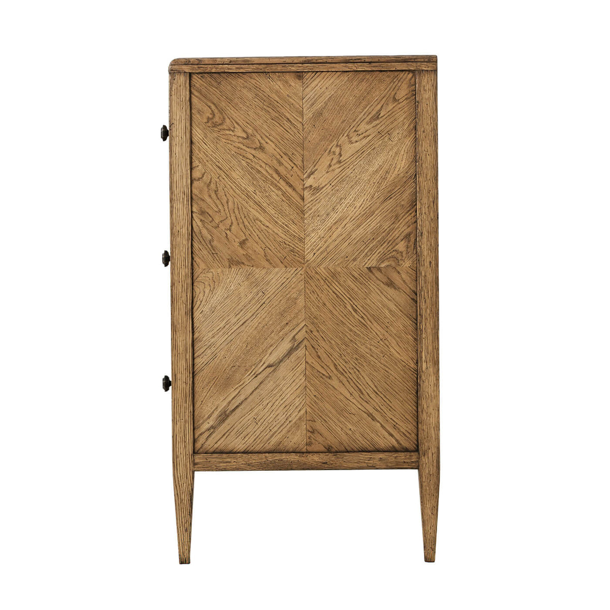 Rustic Oak Chest of Drawers - Light - English Georgian America