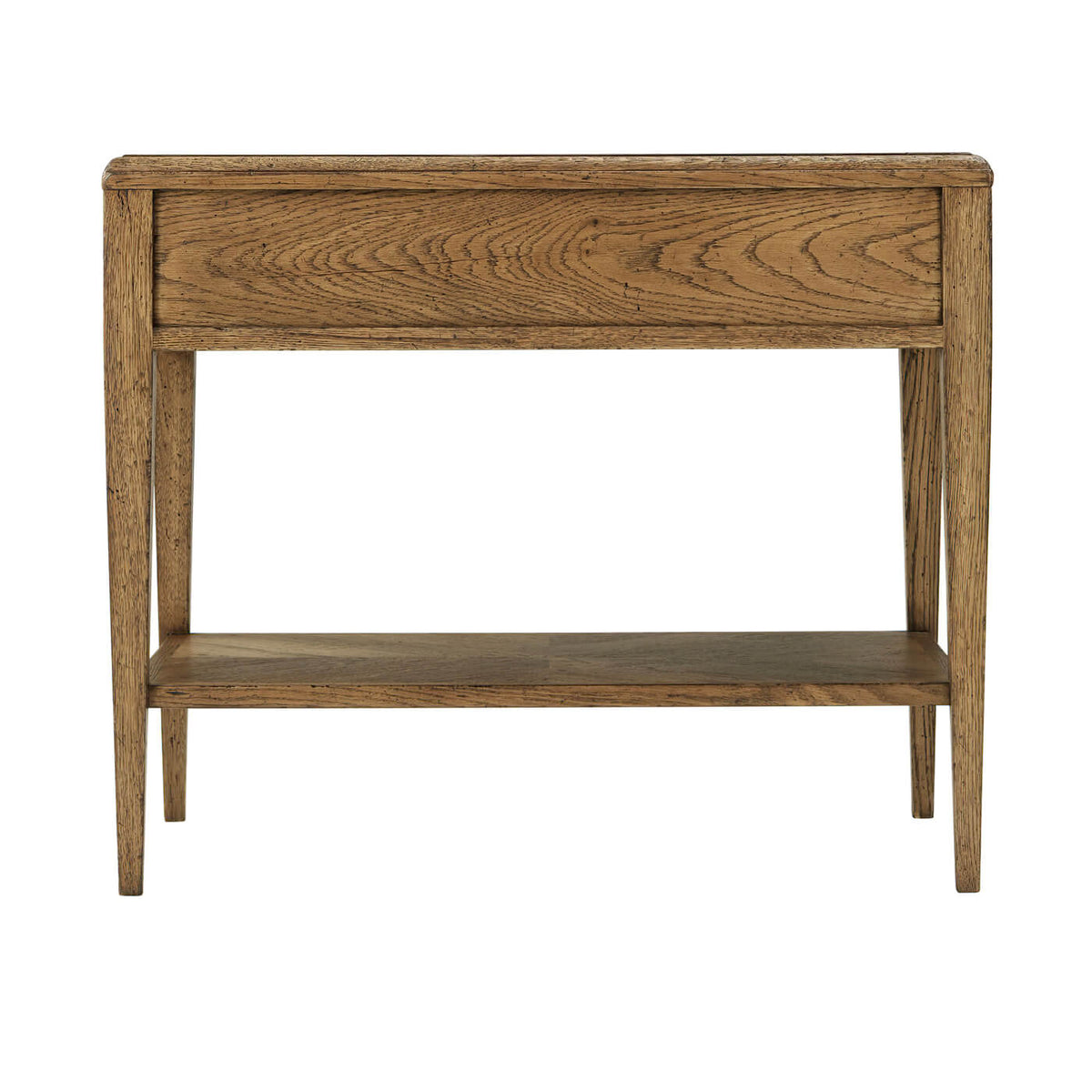 Rustic Oak End Table - English Georgian America