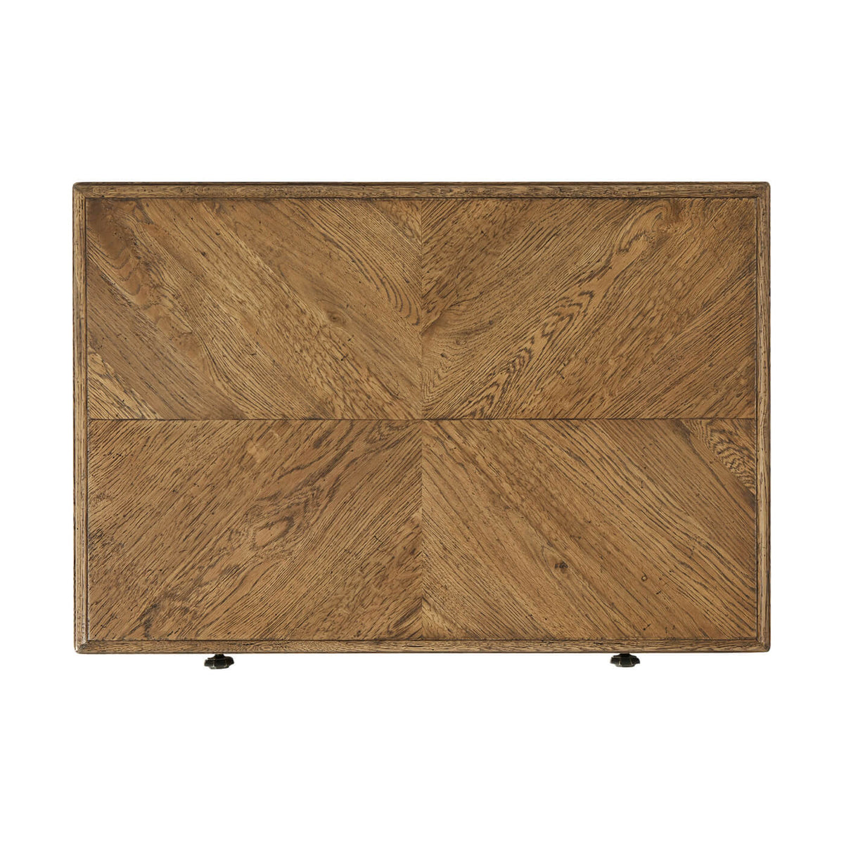 Rustic Oak End Table - English Georgian America