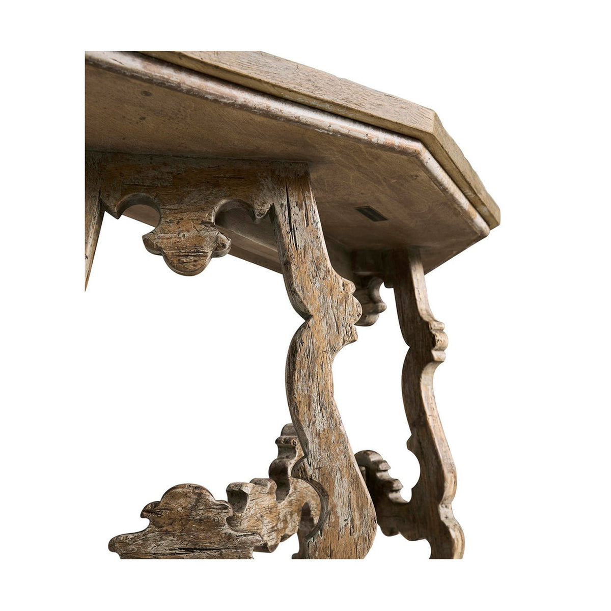 Rustic Oak Spanish - Style Console Table - English Georgian America