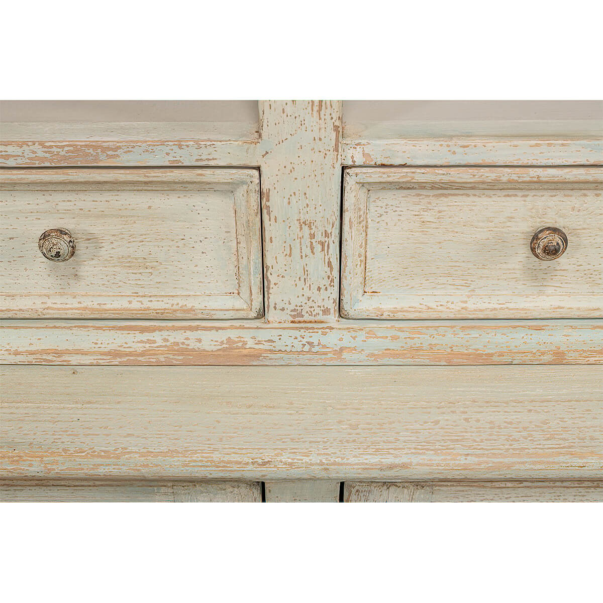 Rustic Painted Bookcase - English Georgian America