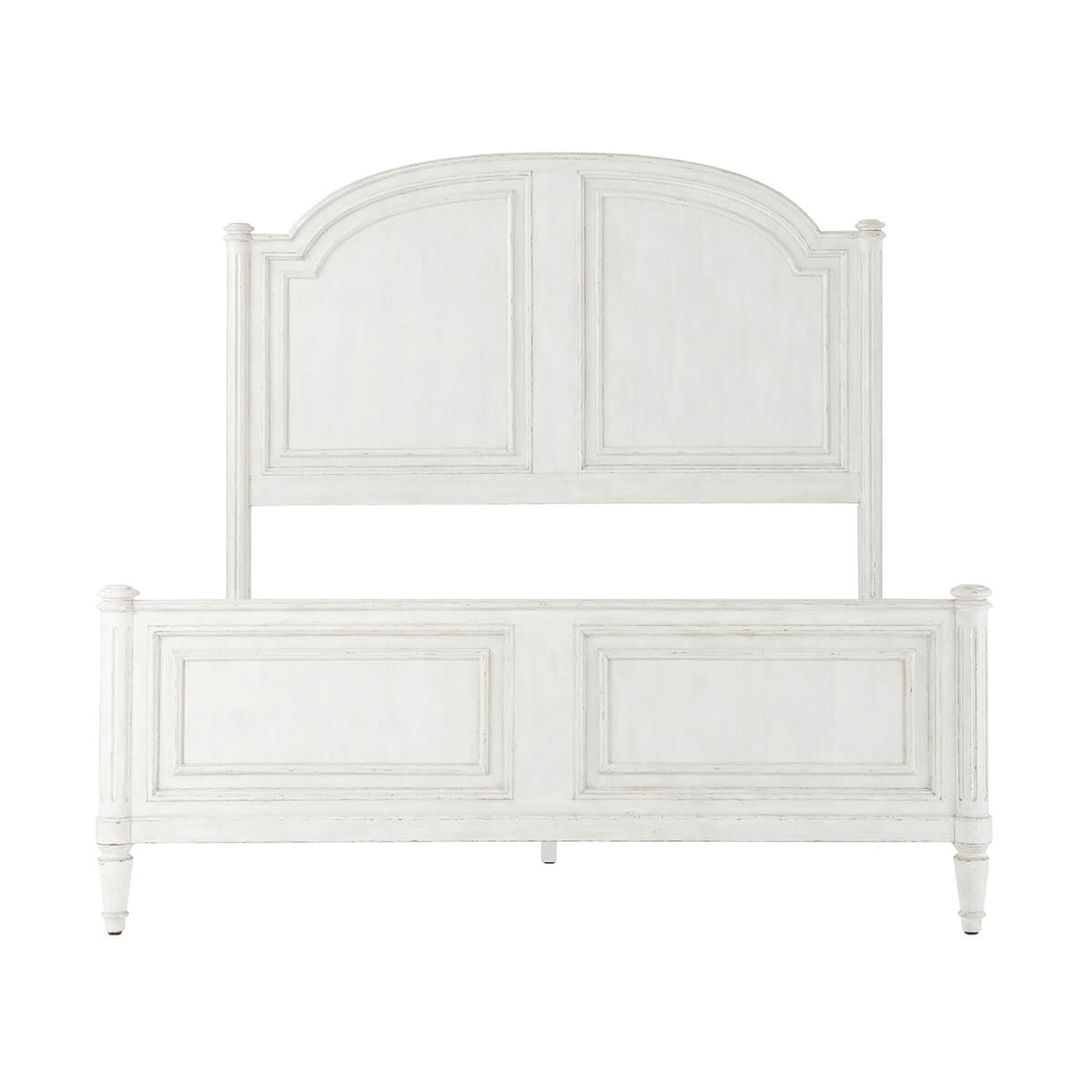 Rustic Painted Four Post Queen Bed - English Georgian America