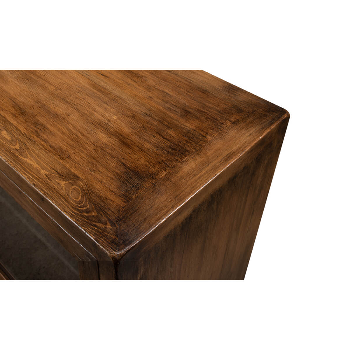 Rustic Reclaimed Pine Credenza - English Georgian America