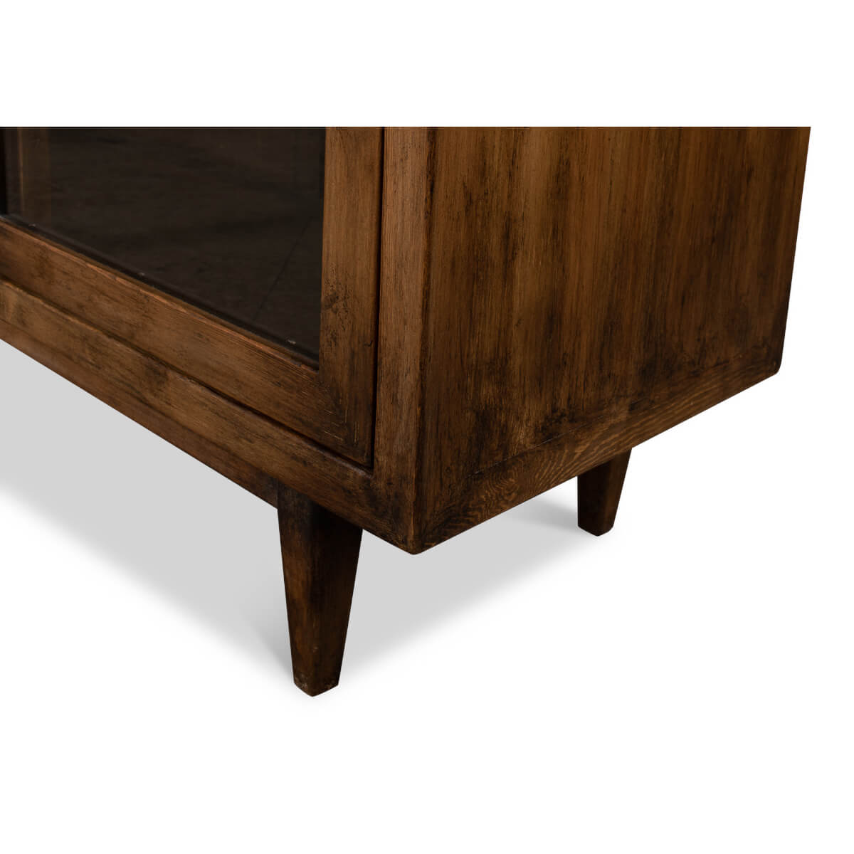 Rustic Reclaimed Pine Credenza - English Georgian America