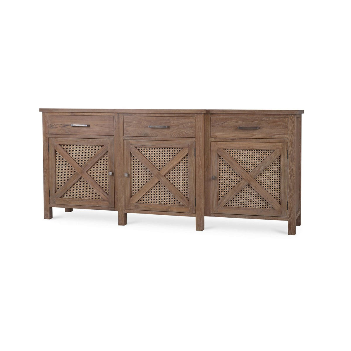 Rustic Reclaimed Teak Sideboard - English Georgian America