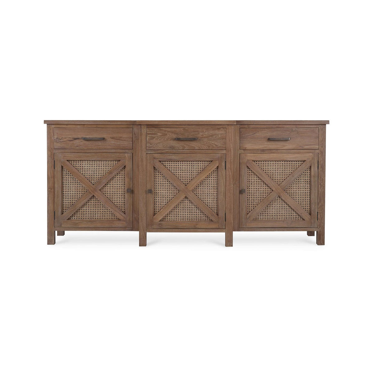 Rustic Reclaimed Teak Sideboard - English Georgian America