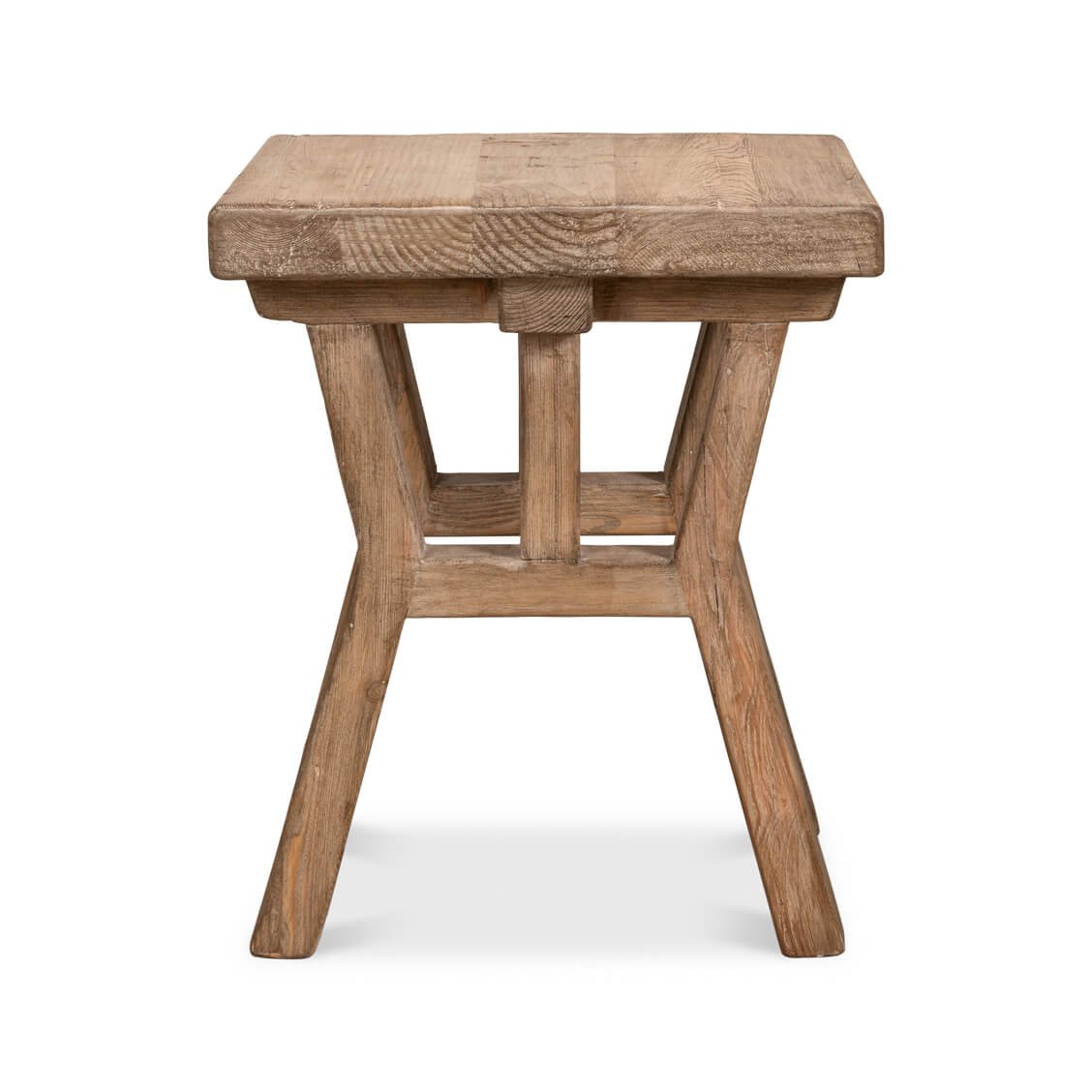 Rustic Reclaimed Wood Accent Table - English Georgian America