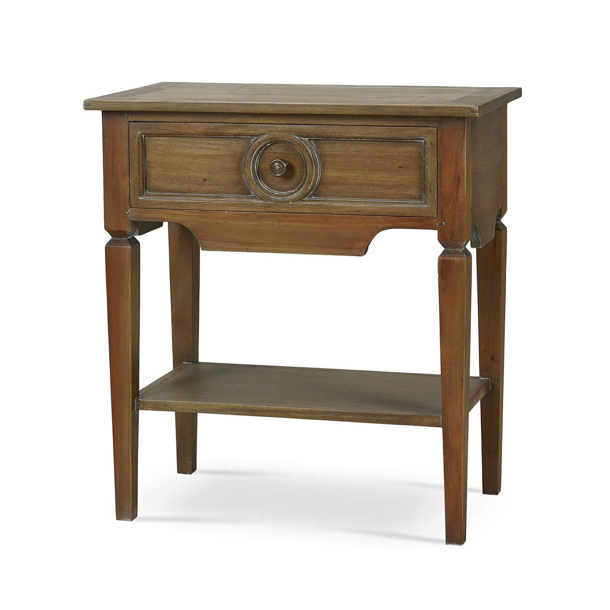 Rustic Rectangular End Table - English Georgian America