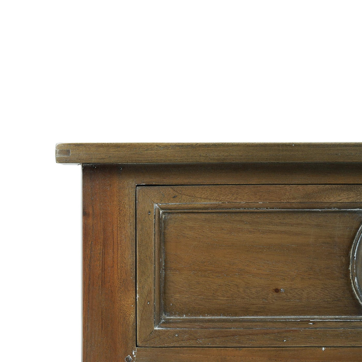 Rustic Rectangular End Table - English Georgian America