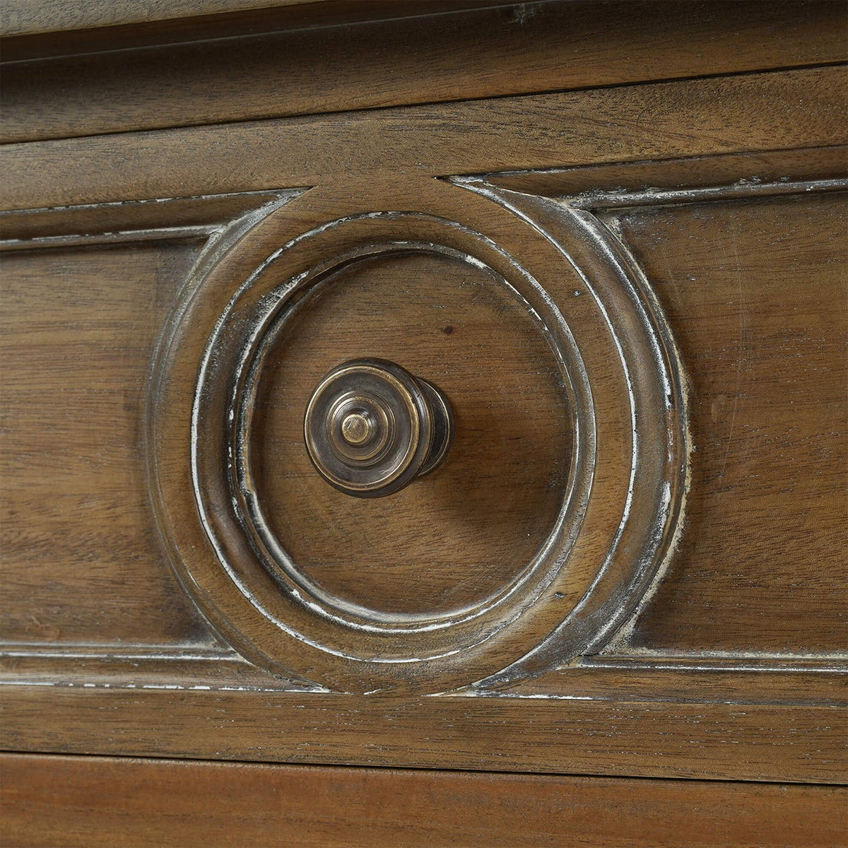 Rustic Rectangular End Table - English Georgian America