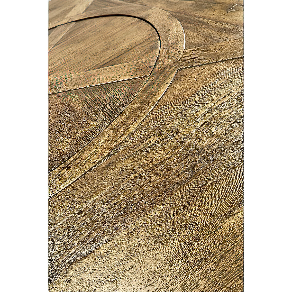 Rustic Round Dining Table - Medium Brown - English Georgian America