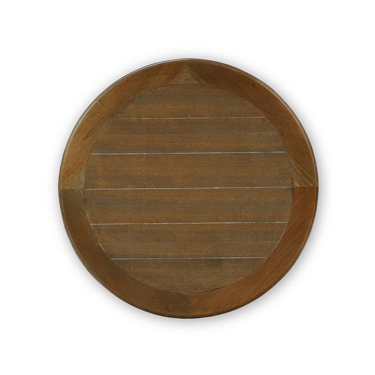 Rustic Round End Table - English Georgian America