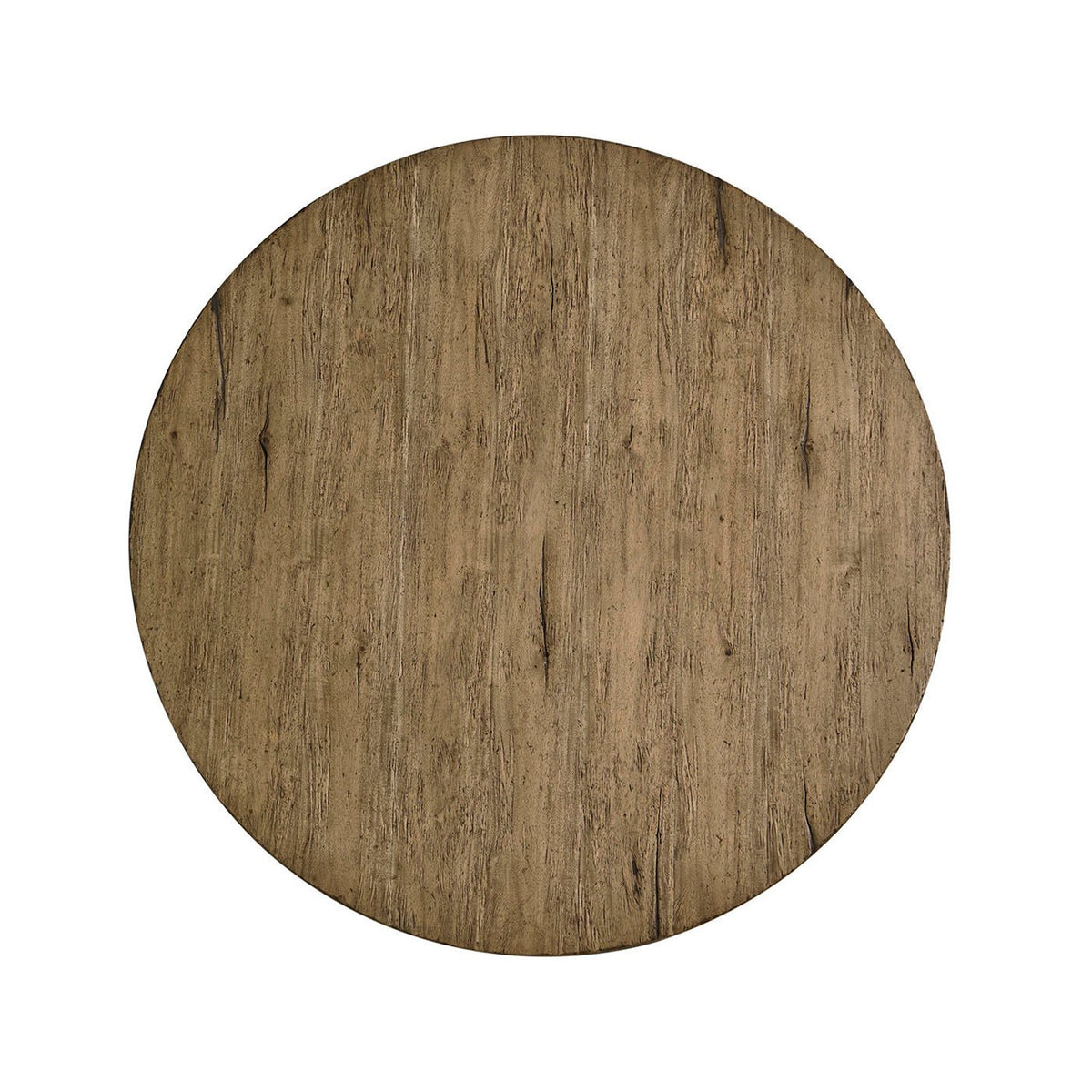 Rustic Round Pedestal Dining Table - English Georgian America