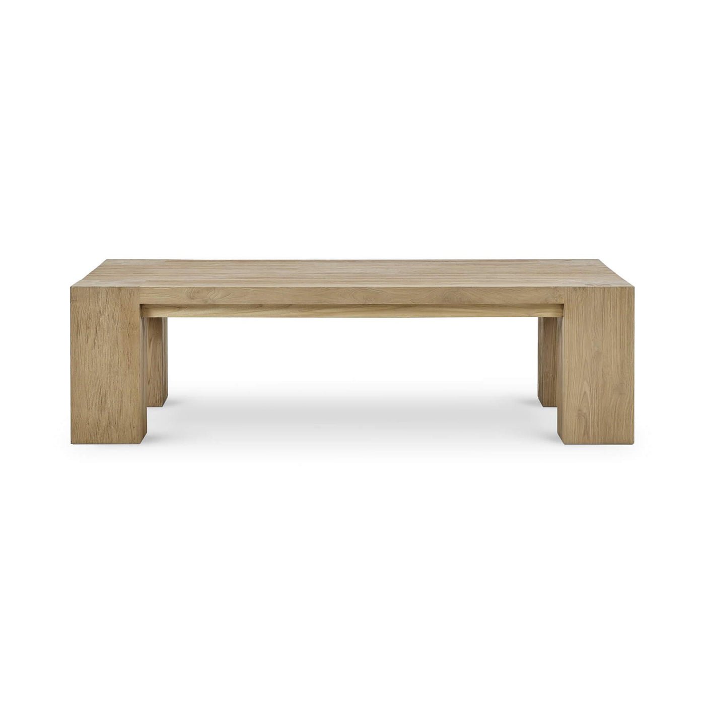 Rustic Scandinavian Teak Coffee Table - English Georgian America