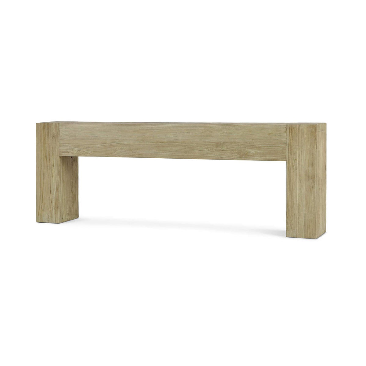Rustic Scandinavian Teak Console Table - English Georgian America