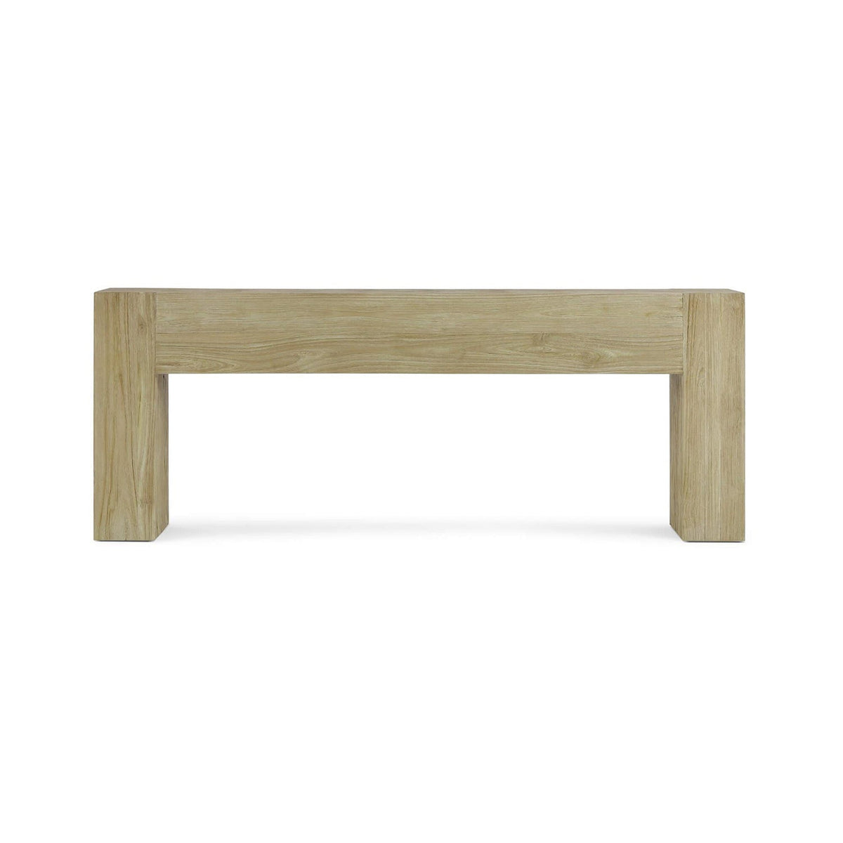 Rustic Scandinavian Teak Console Table - English Georgian America