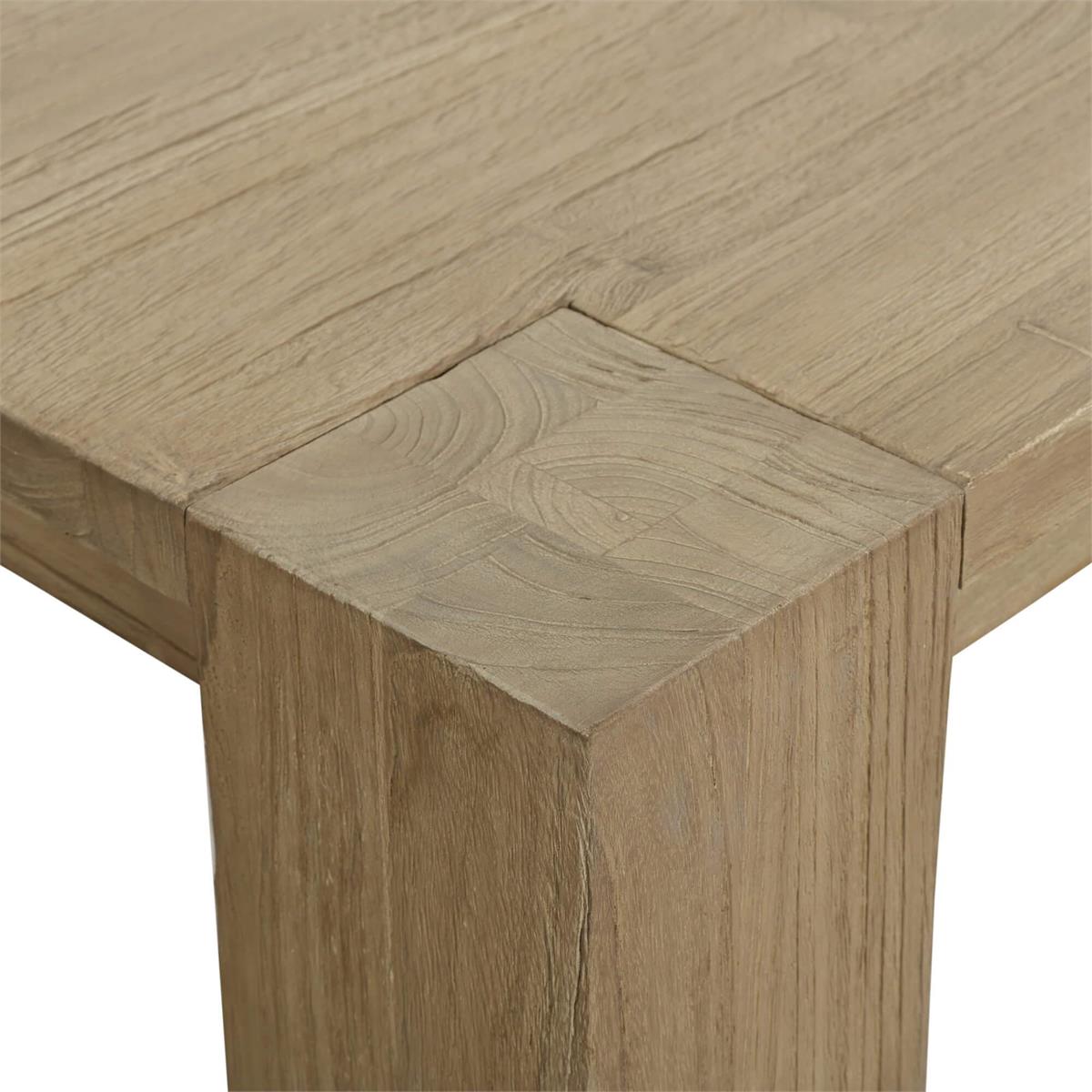 Rustic Scandinavian Teak Dining Table - English Georgian America