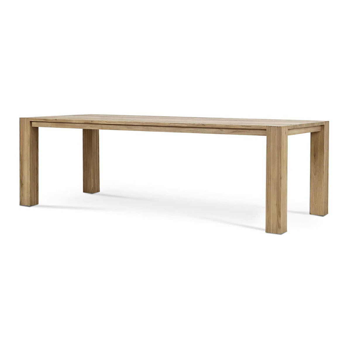 Rustic Scandinavian Teak Dining Table - English Georgian America