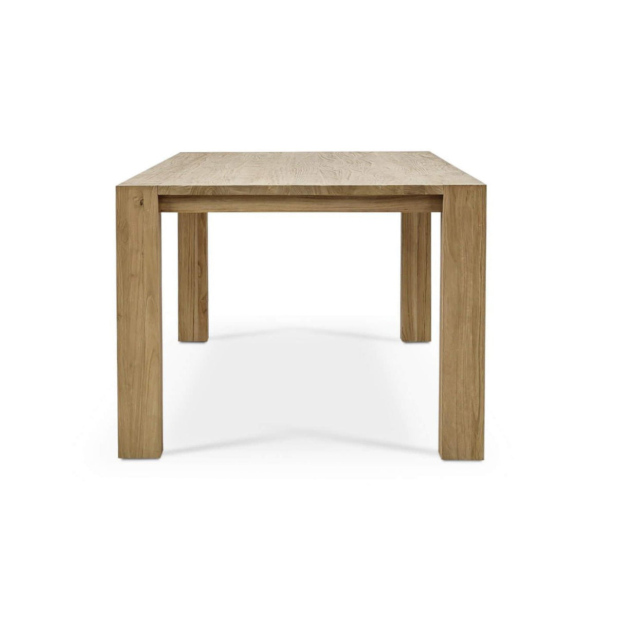 Rustic Scandinavian Teak Dining Table - English Georgian America