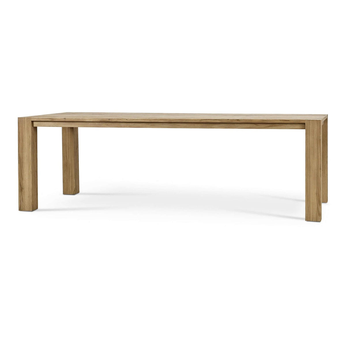 Rustic Scandinavian Teak Dining Table - English Georgian America