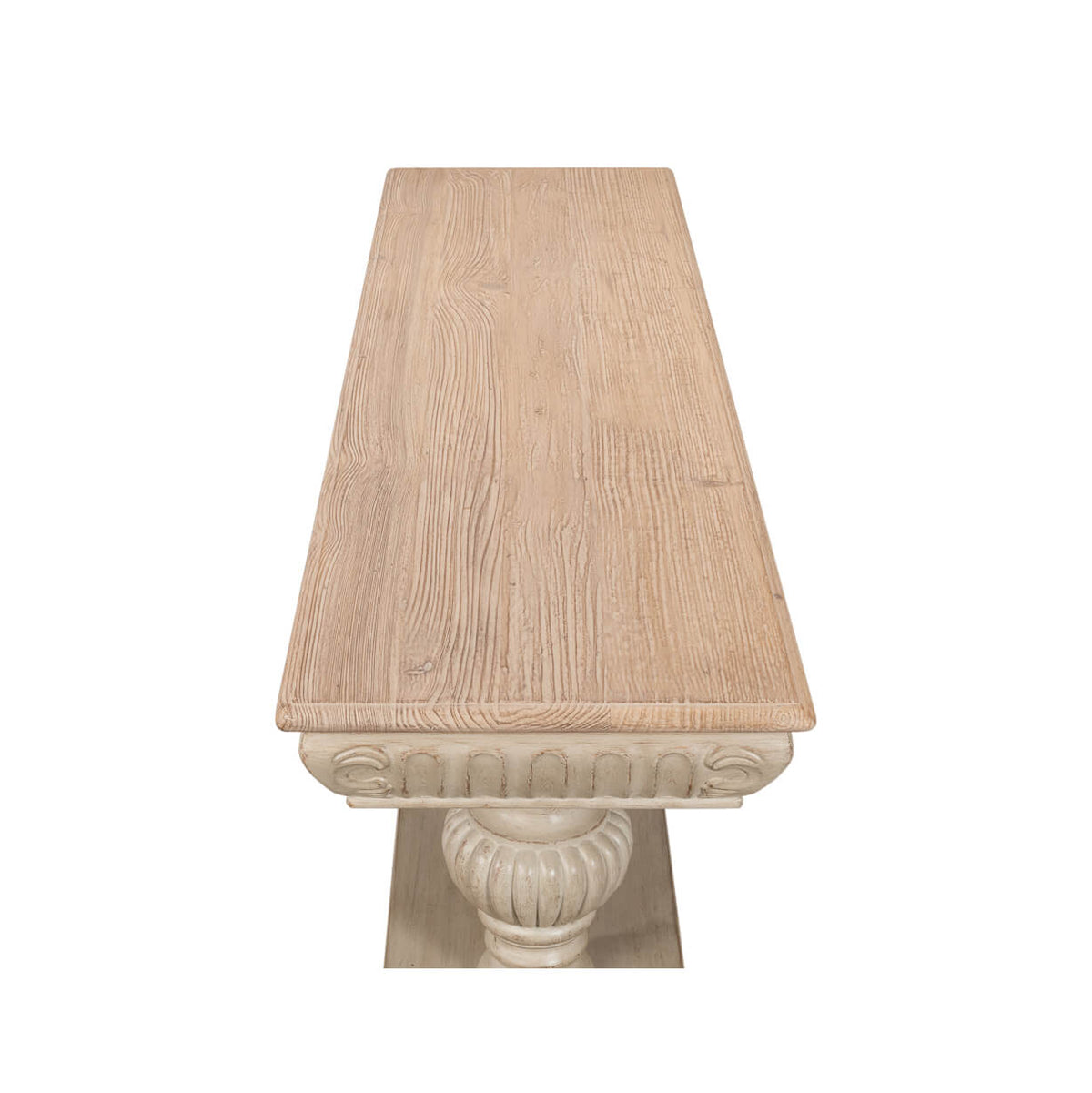 Rustic Stone Gray Console Table - English Georgian America