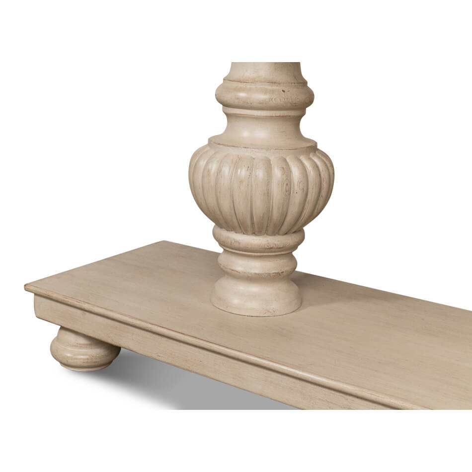 Rustic Stone Gray Console Table - English Georgian America