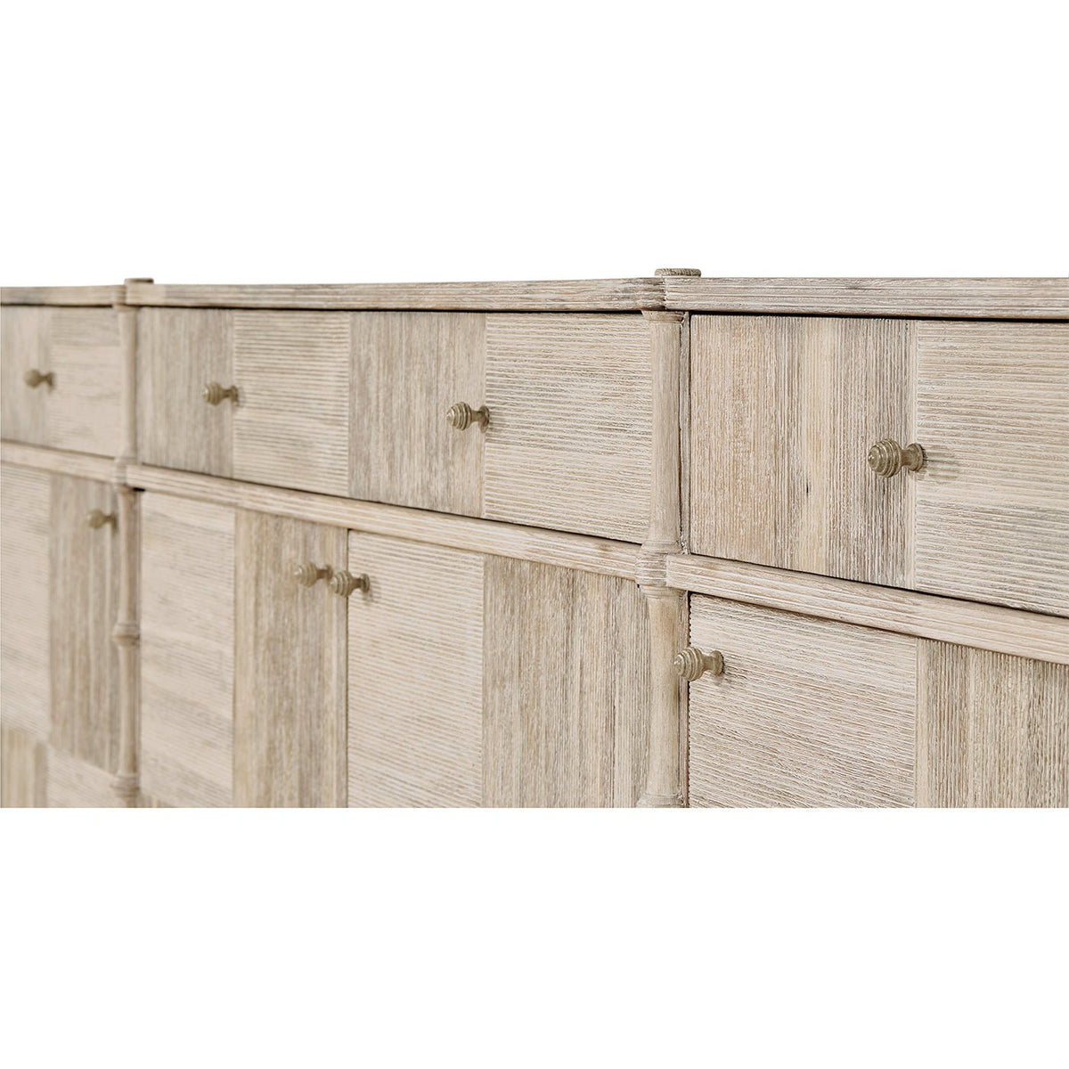 Rustic Washed Buffet Sideboard - English Georgian America