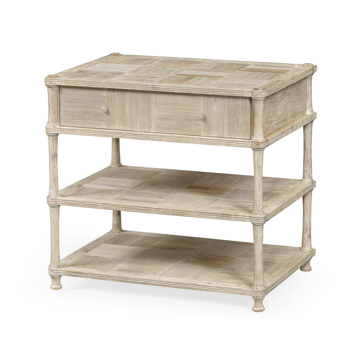 Rustic Washed Nightstand - English Georgian America