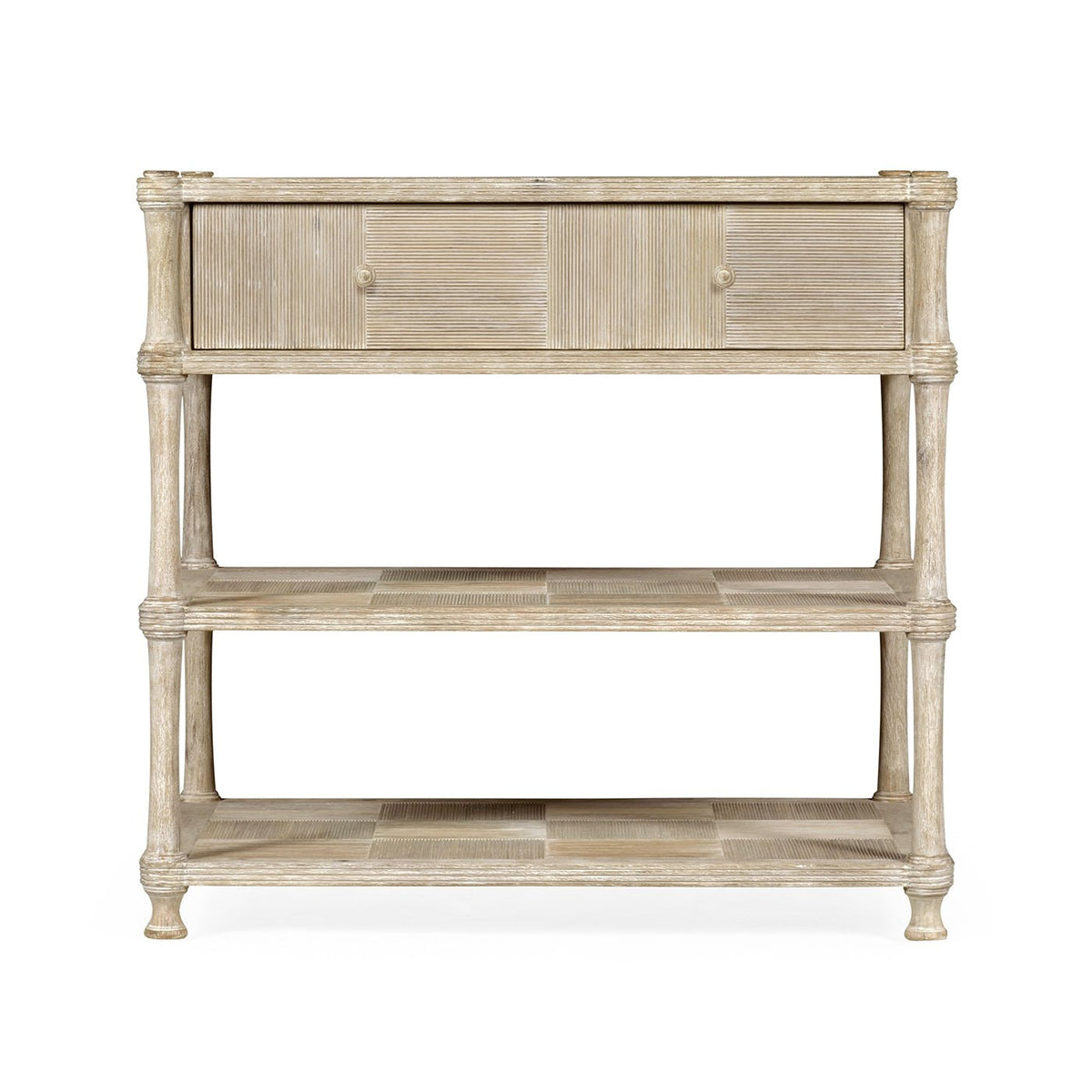 Rustic Washed Nightstand - English Georgian America