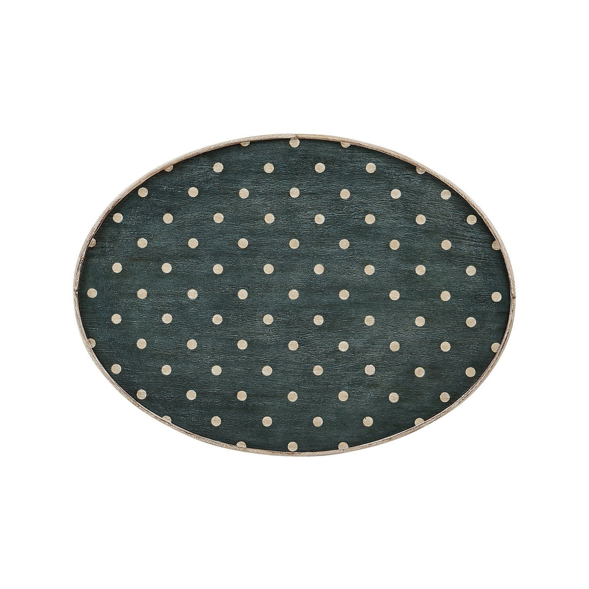 Rustic Washed Oval End Table - English Georgian America